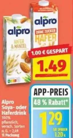 NP Discount Alpro Soya- oder Haferdrink Angebot