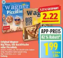 NP Discount Original Wagner Big Pizza, Die Backfrische oder Piccolinis Angebot