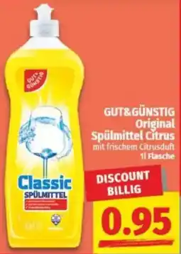 NP Discount GUT&GÜNSTIG Original Spülmittel Citrus Angebot