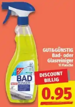 NP Discount GUT&GÜNSTIG Bad- oder Glasreiniger Angebot