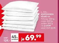 porta CENTA-STAR Kopfkissen 40x80 cm Angebot