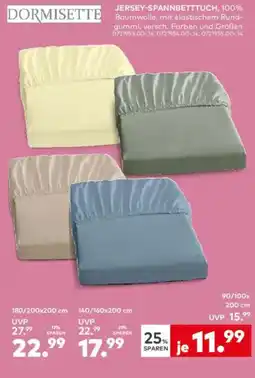 porta DORMISETTE Jersey-spannbetttuch 90/100x200 cm Angebot