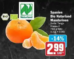 AEZ Spanien Bio Naturland Mandarinen Angebot