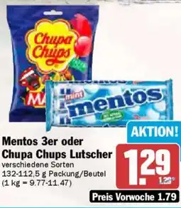 AEZ Mentos 3er oder Chupa Chups Lutscher Angebot