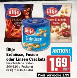 AEZ Ültje Erdnüsse, Fusion oder Linsen Crackets Angebot