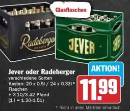 AEZ Jever oder Radeberger Angebot
