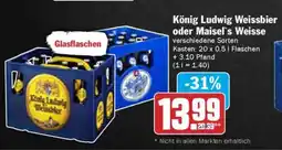 AEZ König Ludwig Weissbier oder Maisel's Weisse Angebot