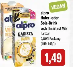 Feneberg alpro Hafer- oder Soja-Drink Angebot