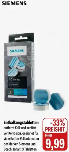 Feneberg SIEMENS Entkalkungstabletten Angebot