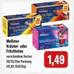 Feneberg Meẞmer Kräuter- oder Früchtetee Angebot