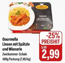 Feneberg Gourmella Linsen mit Spätzle und Wienerle Angebot