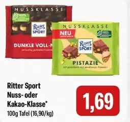 Feneberg Ritter Sport Nuss- oder Kakao-Klasse Angebot
