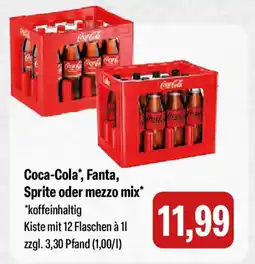 Feneberg Coca-Cola, Fanta, Sprite oder mezzo mix Angebot
