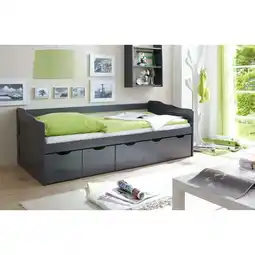 Netto Marken-Discount TiCAA Sofabett Maria Massivholz Grau Angebot