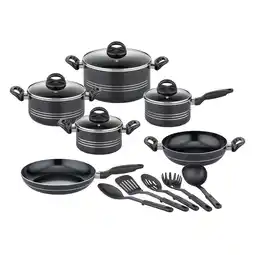 Netto Marken-Discount GSW Kochtopf-Set Milano Nero 15-tlg Angebot