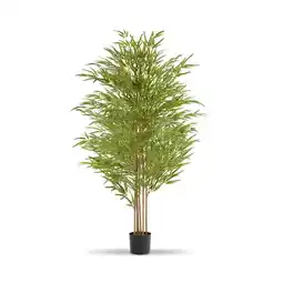 Netto Marken-Discount tectake Künstlicher Bambusbaum, verschiedene Größen, viel Volumen, stabiler Kunststoff-Blumentopf Angebot