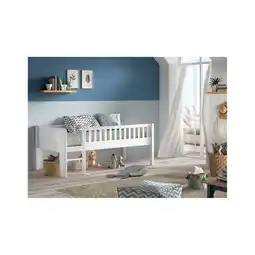 Netto Marken-Discount SCOTT Kojen-Spielbett 90 x 200 cm, inkl. Leiter und Rolllattenrost, Kiefer massiv weiß lackiert Angebot