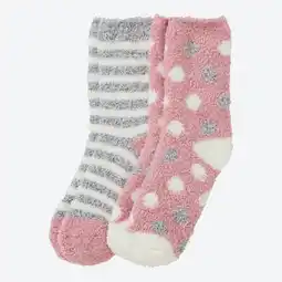 NKD Damen-Kuschelsocken mit Muster, 2er-Pack Angebot