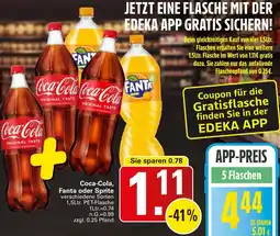 WEZ Coca-Cola, Fanta oder Sprite Angebot