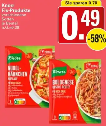 WEZ Knorr Fix-Produkte Angebot