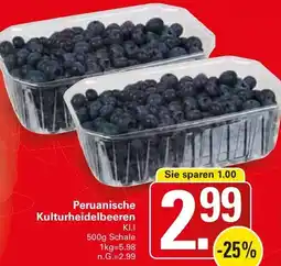 WEZ Peruanische Kulturheidelbeeren Angebot