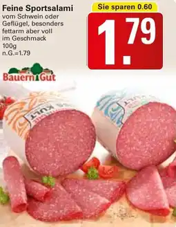 WEZ Bauern Gut Feine Sportsalami Angebot