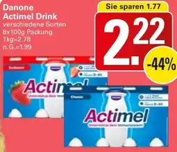 WEZ Danone Actimel Drink Angebot