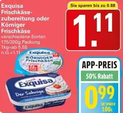 WEZ Exquisa Frischkäsezubereitung oder Körniger Frischkäse Angebot