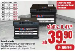 B1 Discount Baumarkt Auto-Batterie Angebot