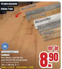 B1 Discount Baumarkt Laminat Angebot
