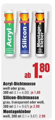 B1 Discount Baumarkt Acryl-Dichtmasse Angebot