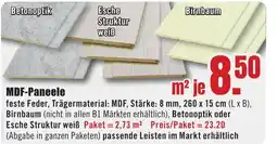 B1 Discount Baumarkt MDF-Paneele Angebot