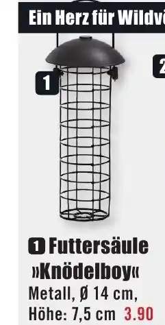 B1 Discount Baumarkt Futtersäule >>Knödelboy<< Angebot