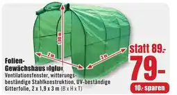 B1 Discount Baumarkt Folien- Gewächshaus »>lglu< Angebot