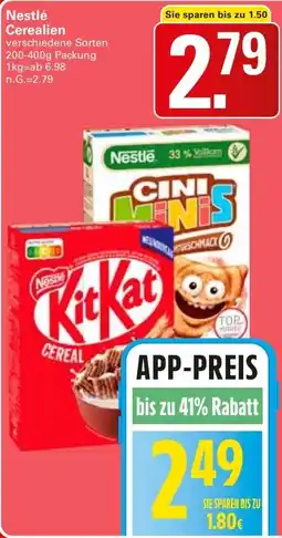 WEZ Nestlé Cerealien Angebot