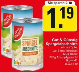 WEZ Gut & Günstig Spargelabschnitte Angebot