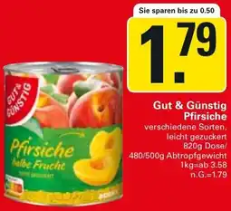 WEZ Gut & Günstig Pfirsiche Angebot