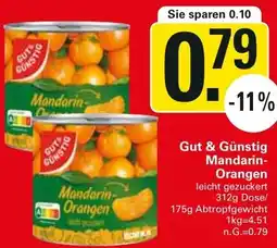 WEZ Gut & Günstig Mandarin Orangen Angebot