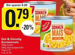 WEZ Gut & Günstig Sonnenmais Angebot