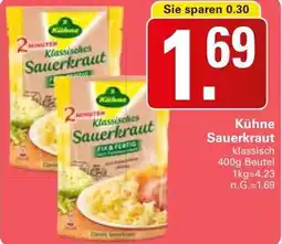 WEZ Kühne Sauerkraut Angebot