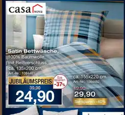 Möbel Inhofer Casa nova satin bettwäsche ca. 135x200 cm Angebot