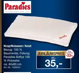 Möbel Inhofer Paradies kopfkissen fest Angebot