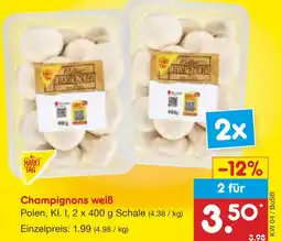 Netto Marken-Discount Markttag champignons weiß Angebot
