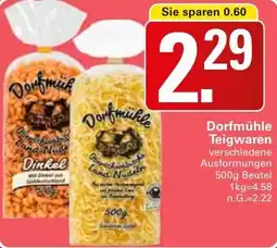 WEZ Dorfmühle Teigwaren Angebot
