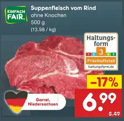 Netto Marken-Discount Einfach fair suppenfleisch vom rind Angebot