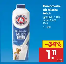 Netto Marken-Discount Bärenmarke die frische milch Angebot