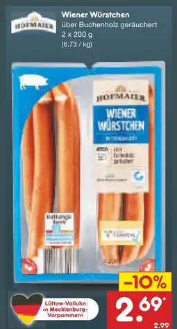 Netto Marken-Discount Hofmaier wiener würstchen Angebot