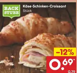 Netto Marken-Discount Backstube käse-schinken-croissant Angebot