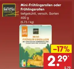 Netto Marken-Discount Mini-frühlingsrollen oder frühlingsrollen Angebot