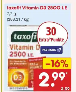 Netto Marken-Discount Taxofit vitamin d3 2500 i.e Angebot